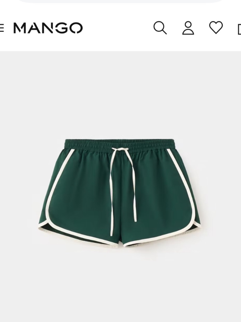 ISO MANGO TENNIS CLUB SHORT IN GREEN